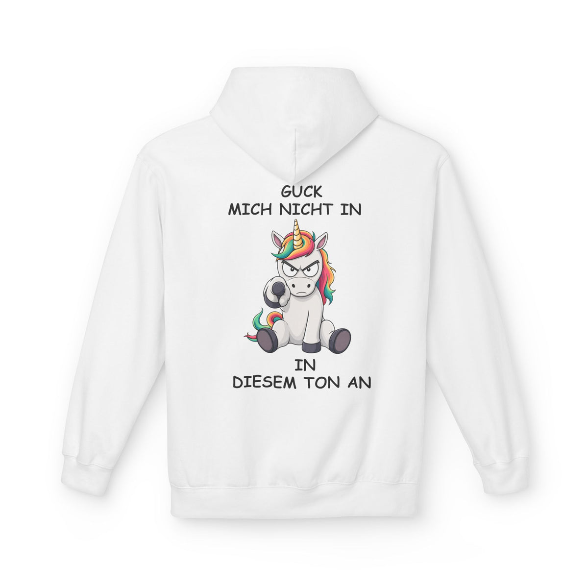 Guck mich nicht Unisex Premium Hoodie