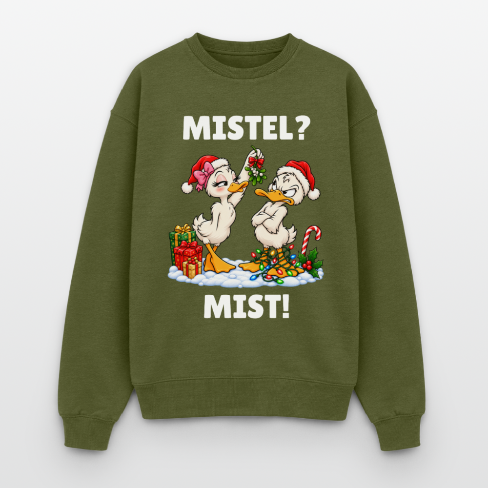 Mistel Mist Oversized Heavyweight Sweater - Khaki