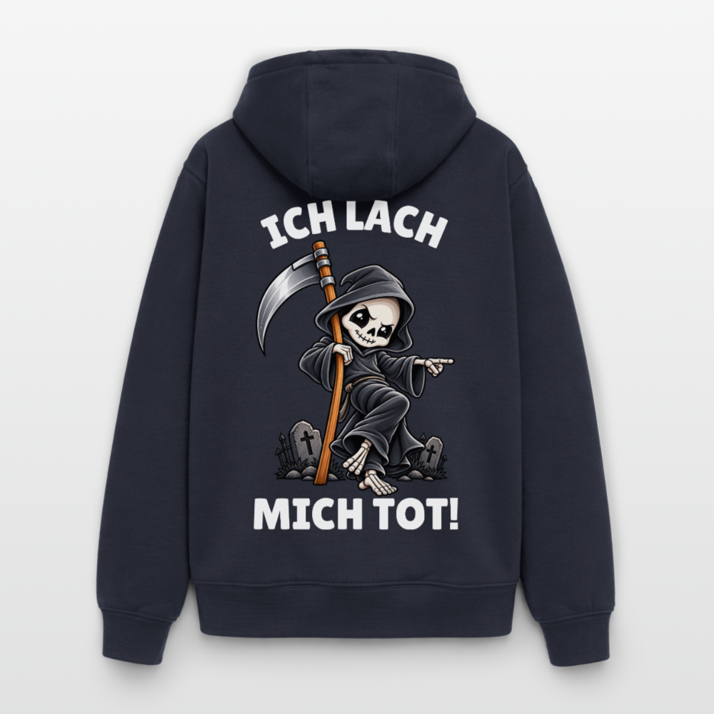Ich lach Oversized Heavyweight Hoodie - Navy