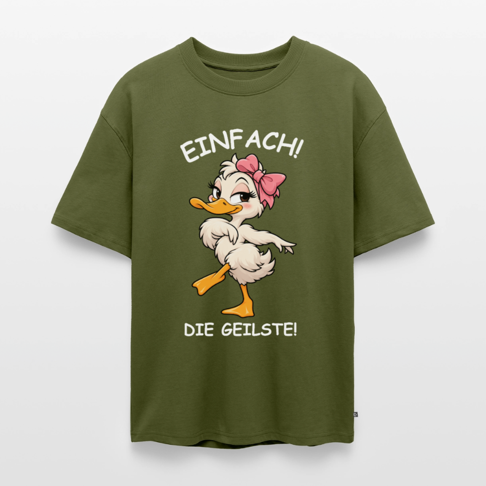 Die geilste Unisex Premium Oversized Organic T-Shirt - Khaki
