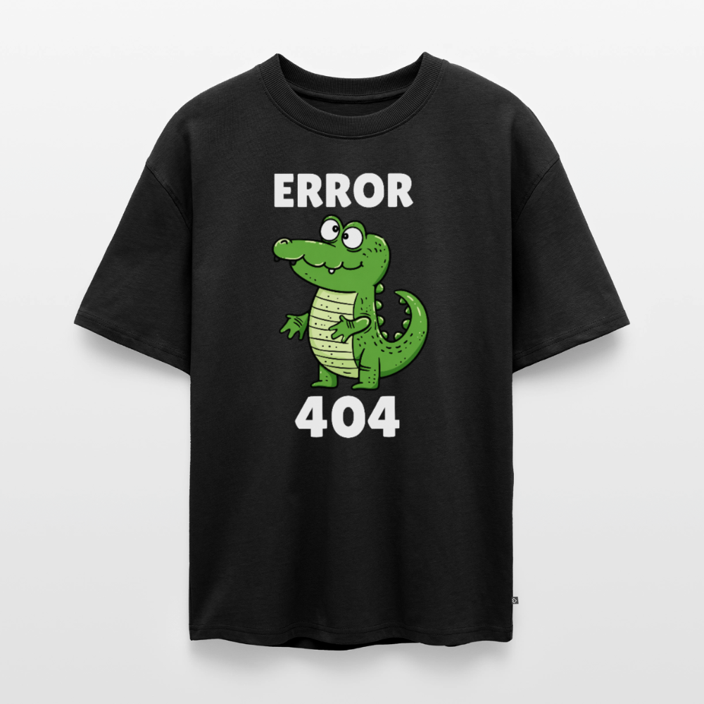 Error Unisex Premium Oversized Organic T-Shirt - Schwarz