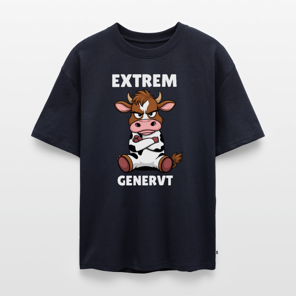 Extrem genervt Unisex Premium Oversized Organic T-Shirt - Navy