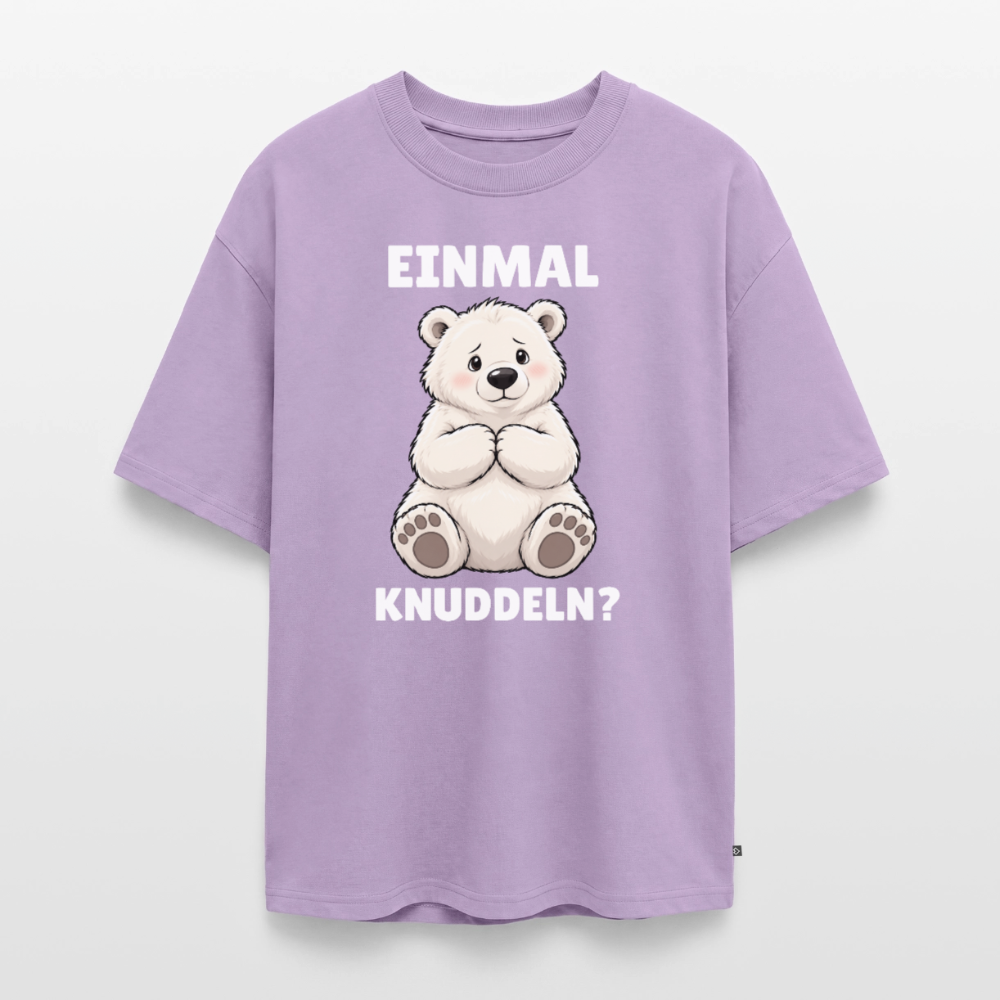 EInmal Knuddeln Unisex Premium Oversized Organic T-Shirt - Lavendel
