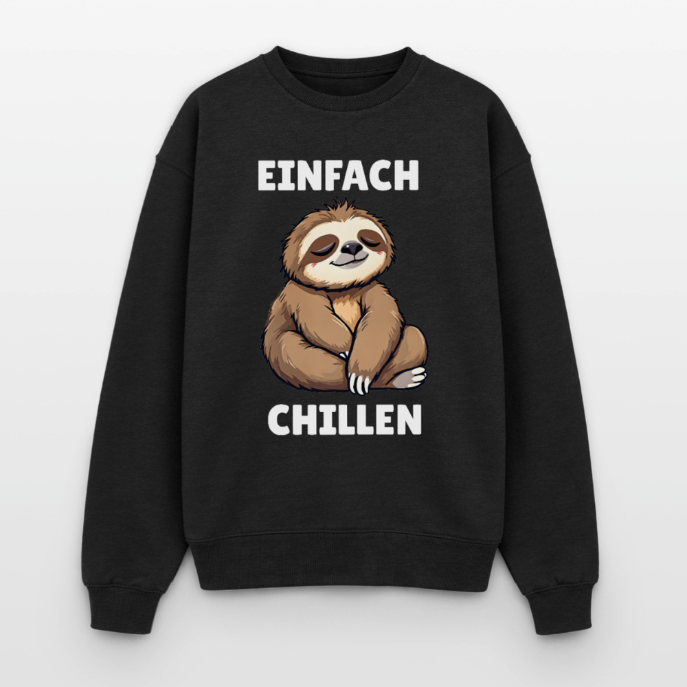 Chillen Oversized Heavyweight Sweater - Schwarz