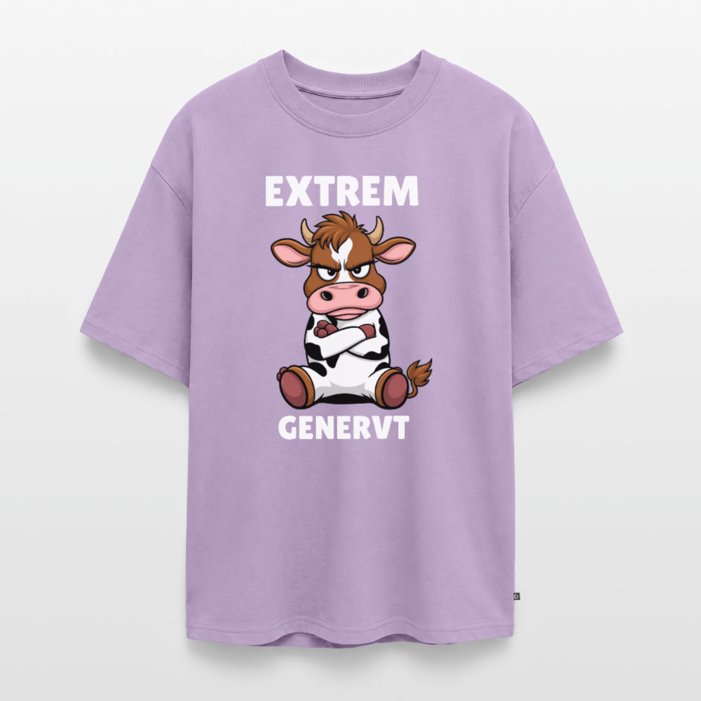 Extrem genervt Unisex Premium Oversized Organic T-Shirt - Lavendel