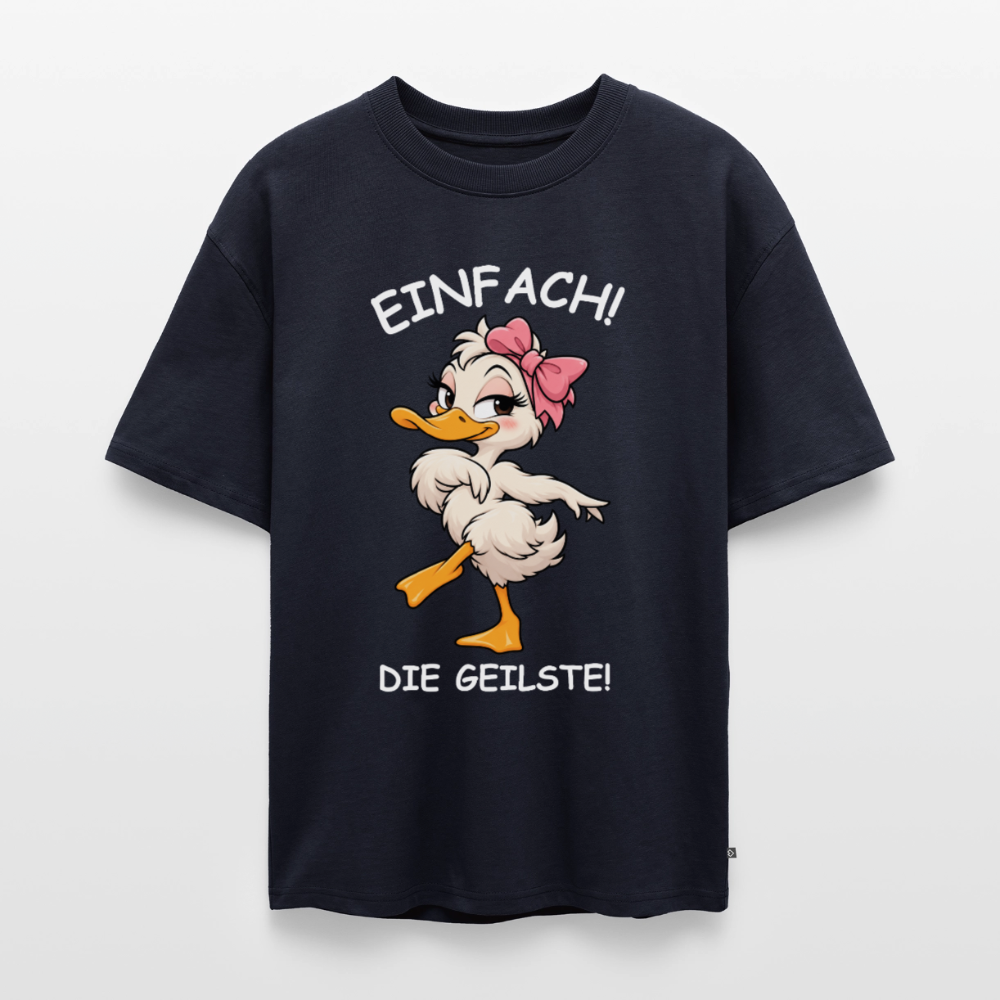 Die geilste Unisex Premium Oversized Organic T-Shirt - Navy