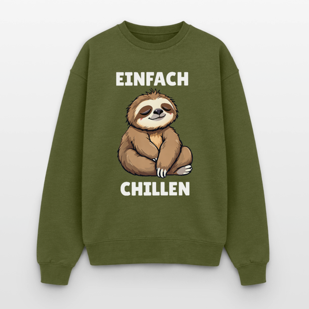 Chillen Oversized Heavyweight Sweater - Khaki