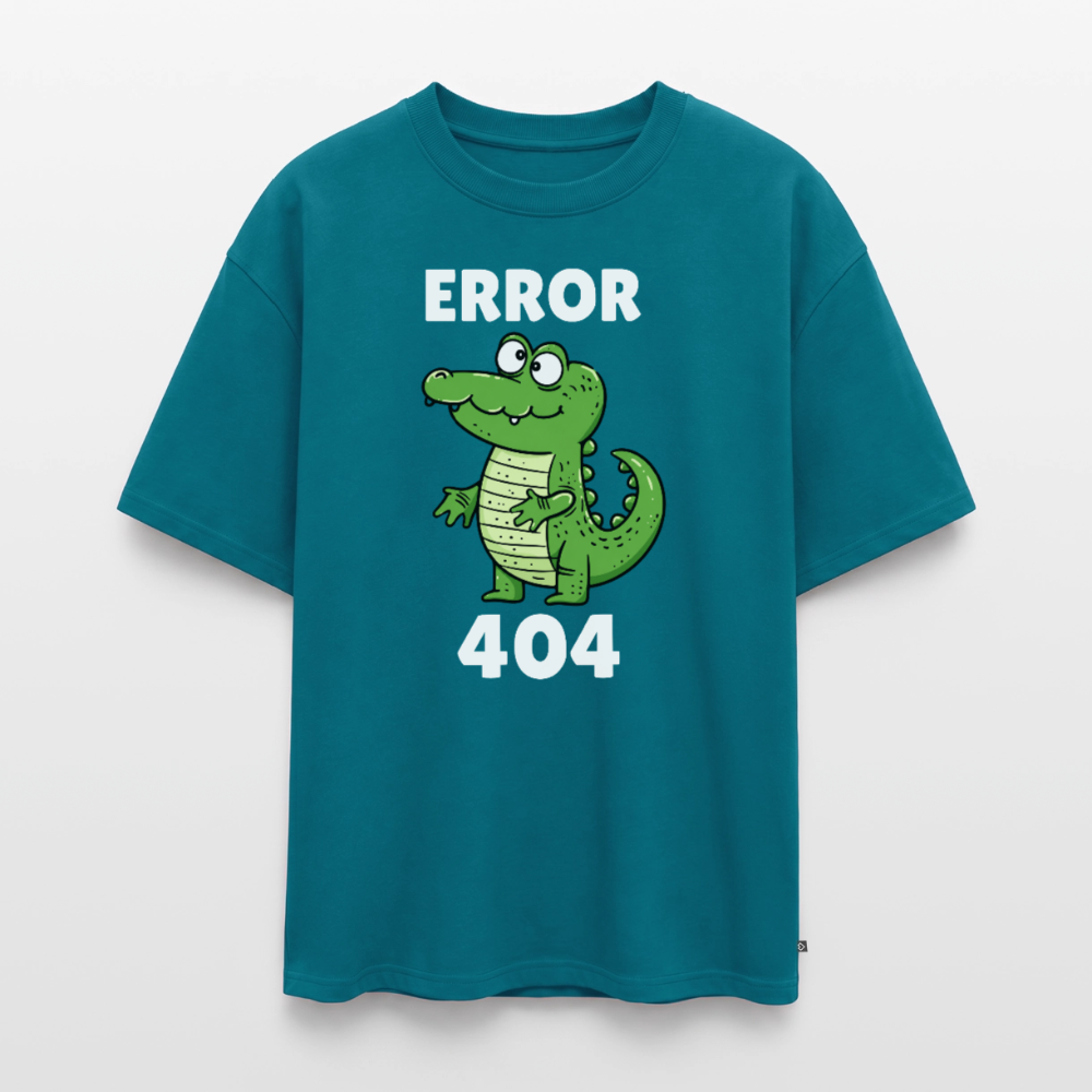 Error Unisex Premium Oversized Organic T-Shirt - Petrol