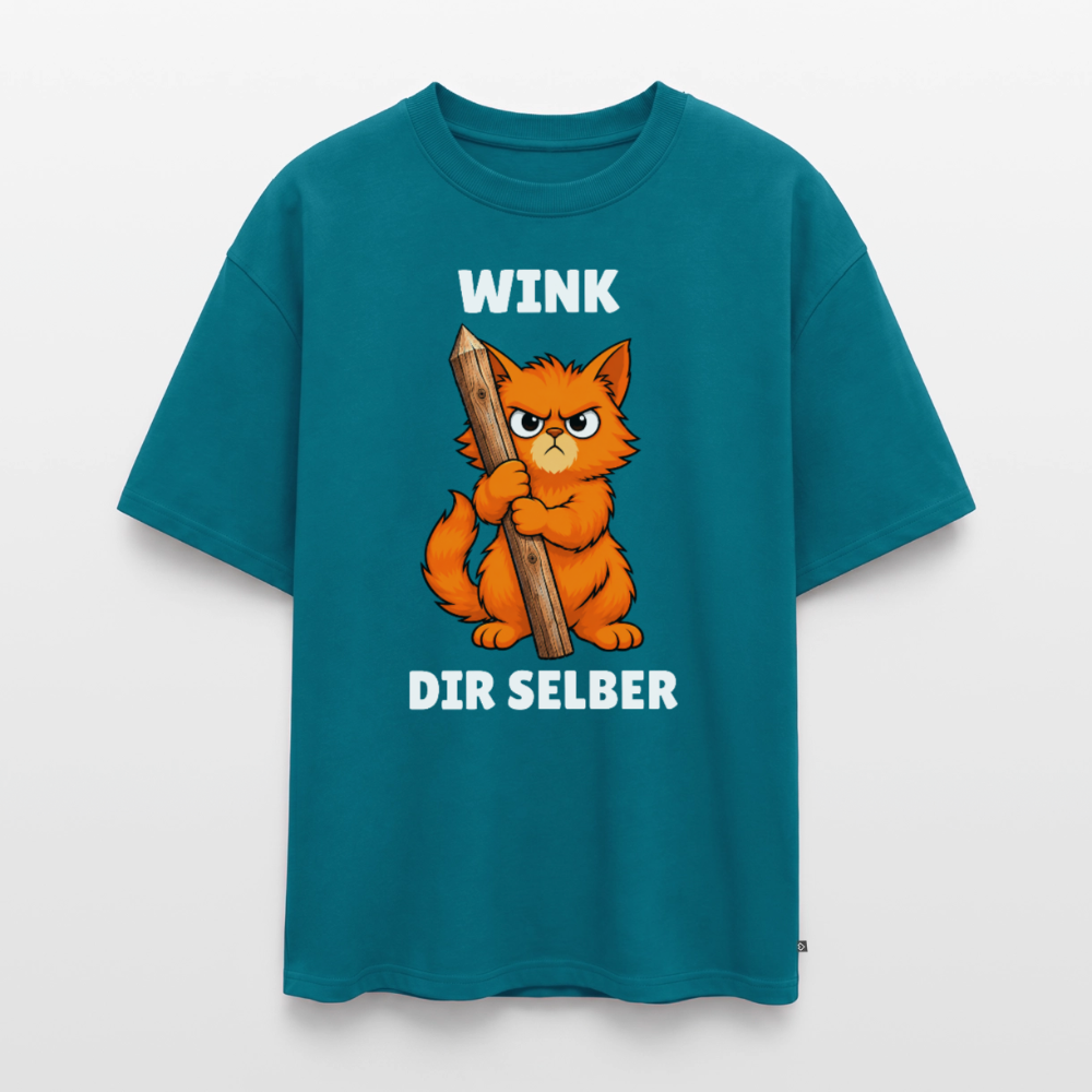 Wink dir selber Unisex Premium Oversized Organic T-Shirt - Petrol
