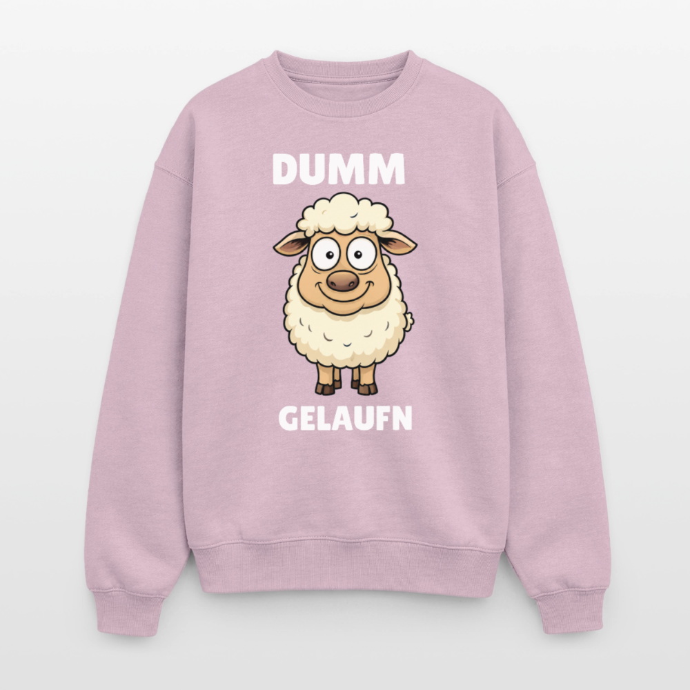 Dumm gelaufen Oversized Heavyweight Sweater - Altrosa