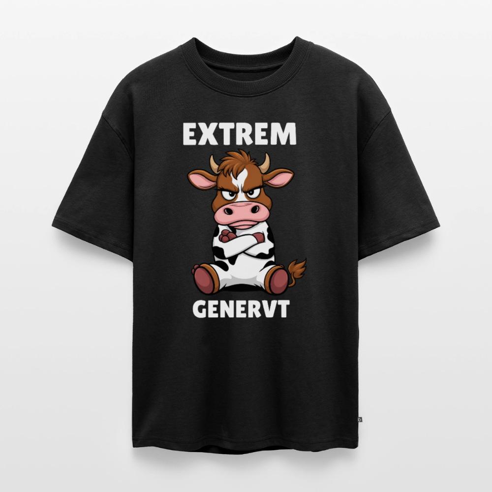 Extrem genervt Unisex Premium Oversized Organic T-Shirt - Schwarz