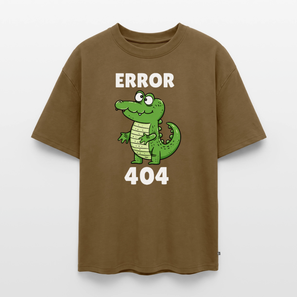 Error Unisex Premium Oversized Organic T-Shirt - Nussbraun