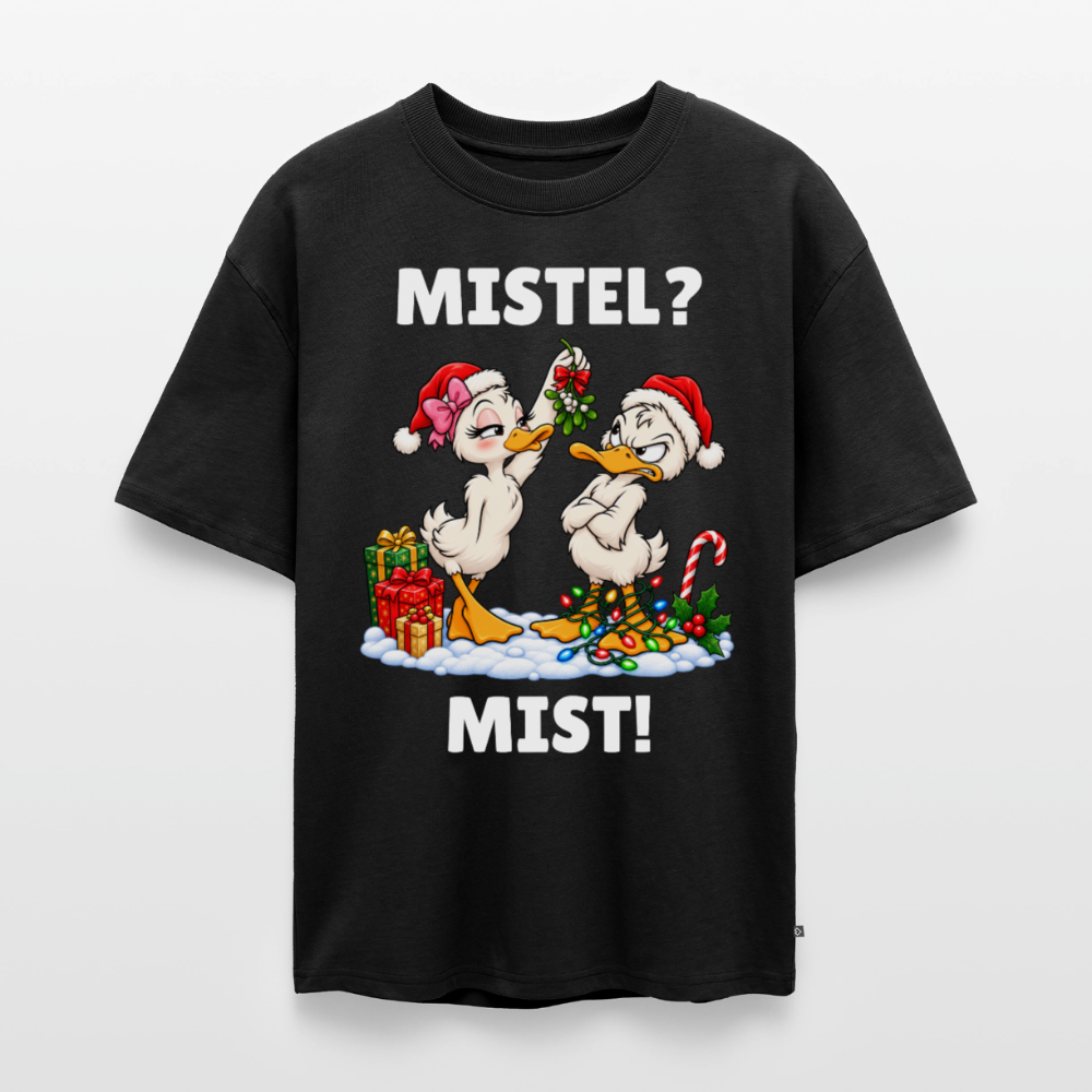 Mistel Mist Unisex Premium Oversized Organic T-Shirt - Schwarz – Böse Jungs