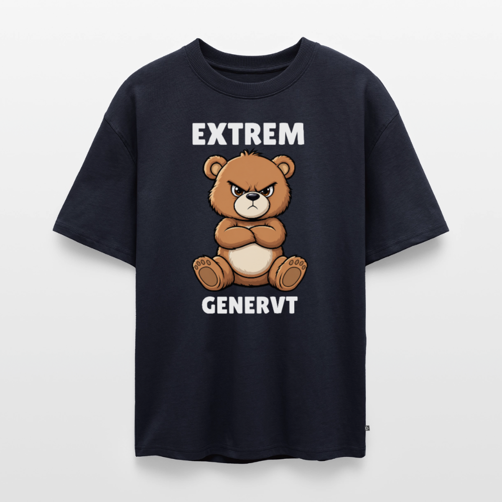 Extrem genervt Unisex Premium Oversized Organic T-Shirt - Navy