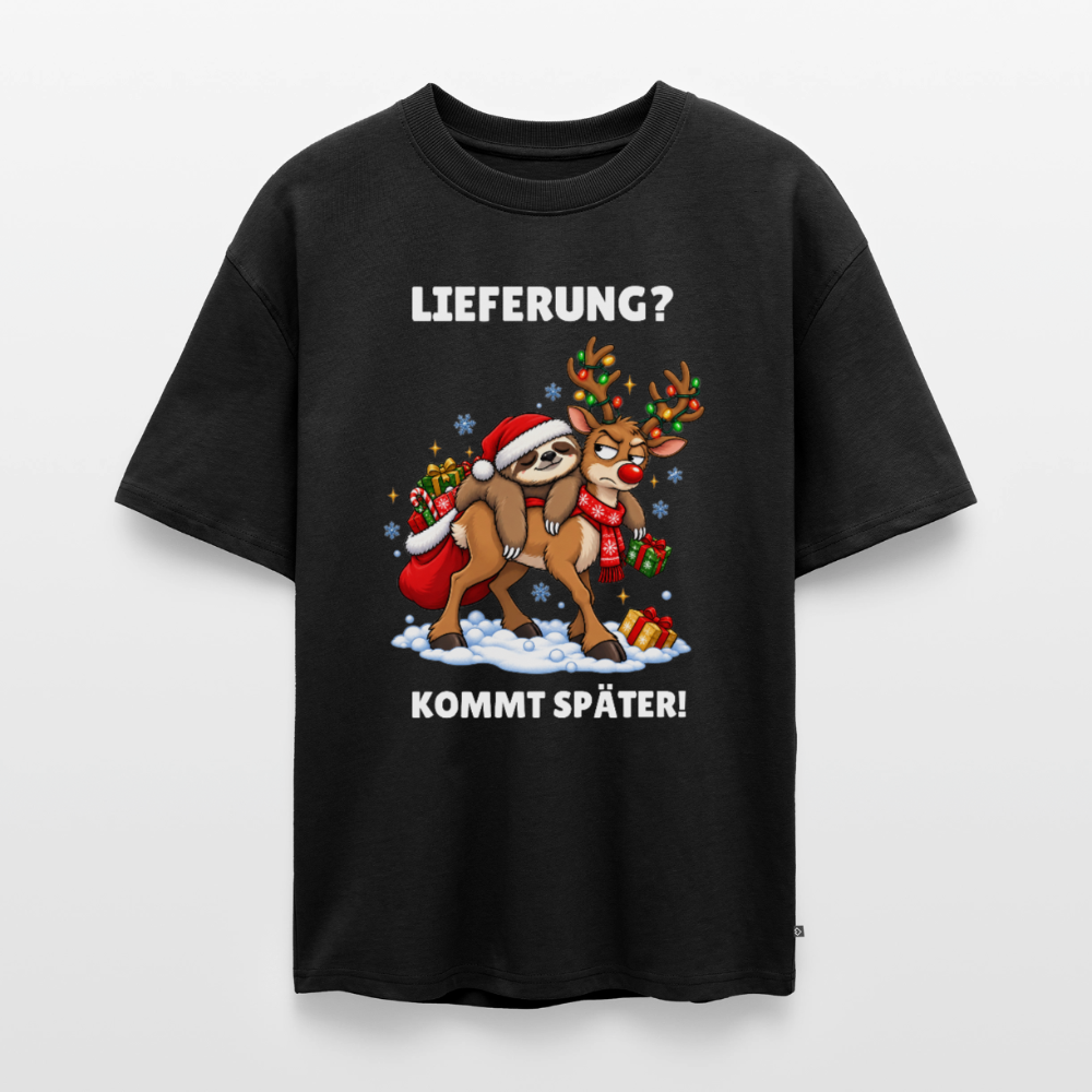Lieferung Unisex Premium Oversized Organic T-Shirt - Schwarz – Böse Jungs