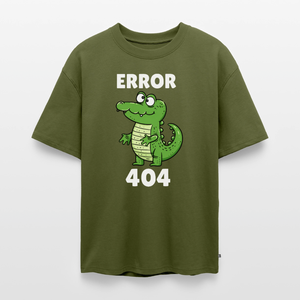 Error Unisex Premium Oversized Organic T-Shirt - Khaki