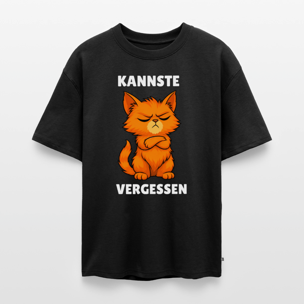 Kannste vergessen Unisex Premium Oversized Organic T-Shirt - Schwarz