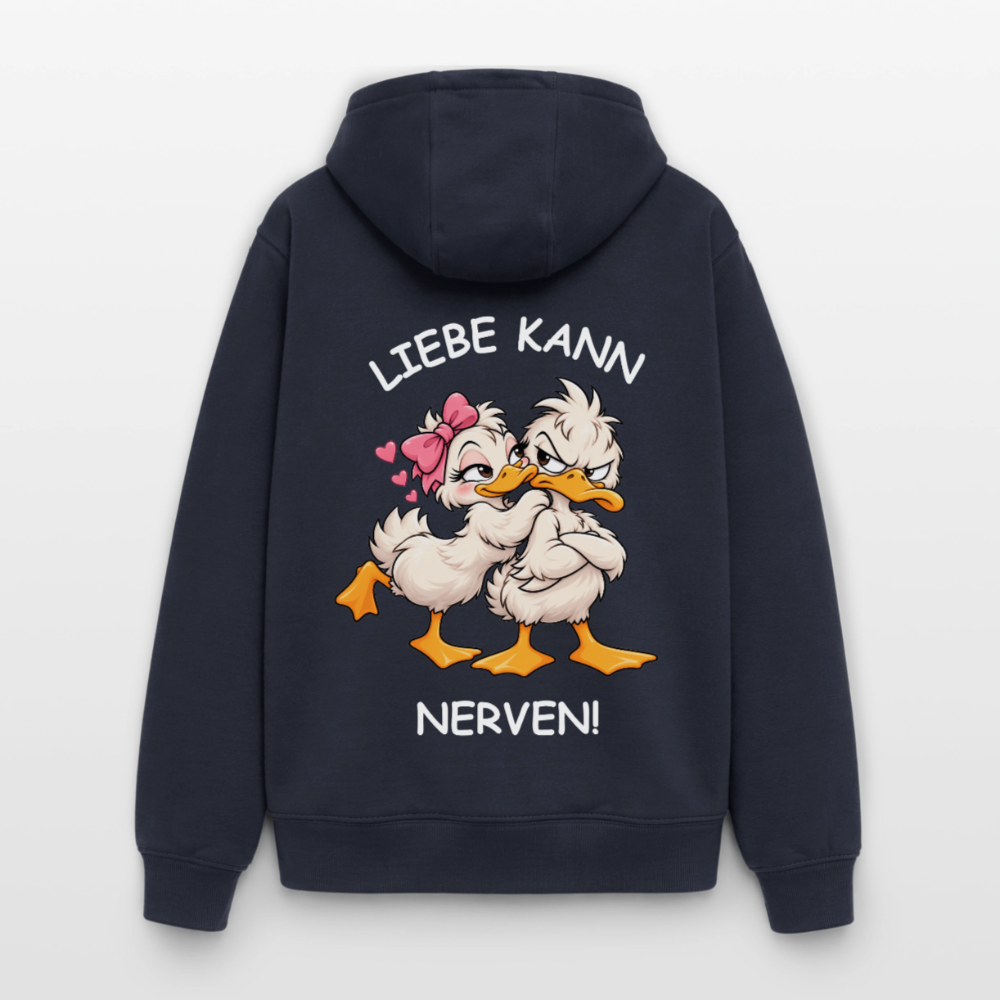 Liebe kann Oversized Heavyweight Hoodie - Navy