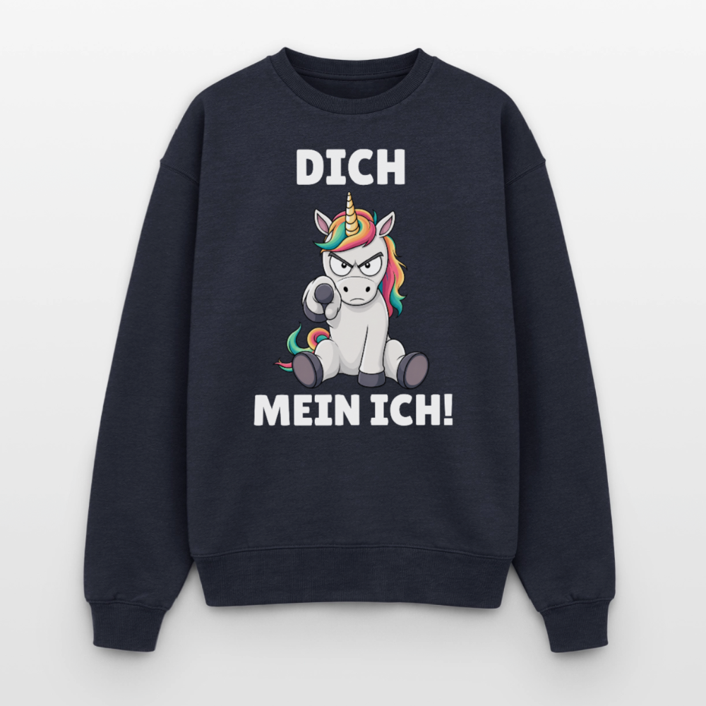 Dich mein ich Oversized Heavyweight Sweater - Navy