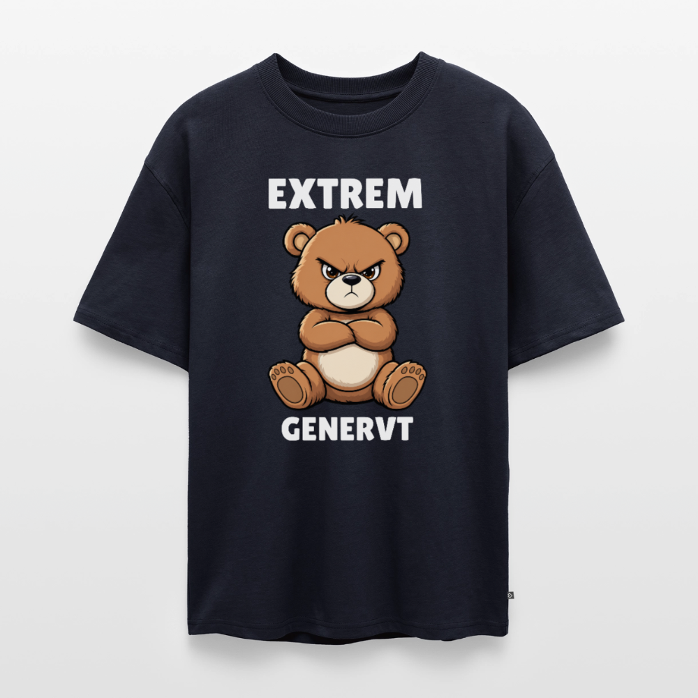 Extrem genervt Unisex Premium Oversized Organic T-Shirt - Navy