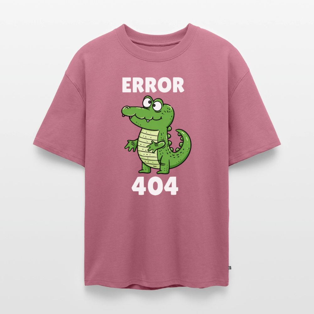 Error Unisex Premium Oversized Organic T-Shirt - Mauve