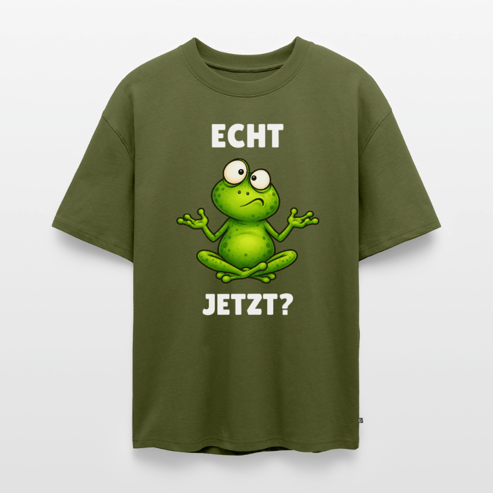 Echt Jetzt Unisex Premium Oversized Organic T-Shirt - Khaki