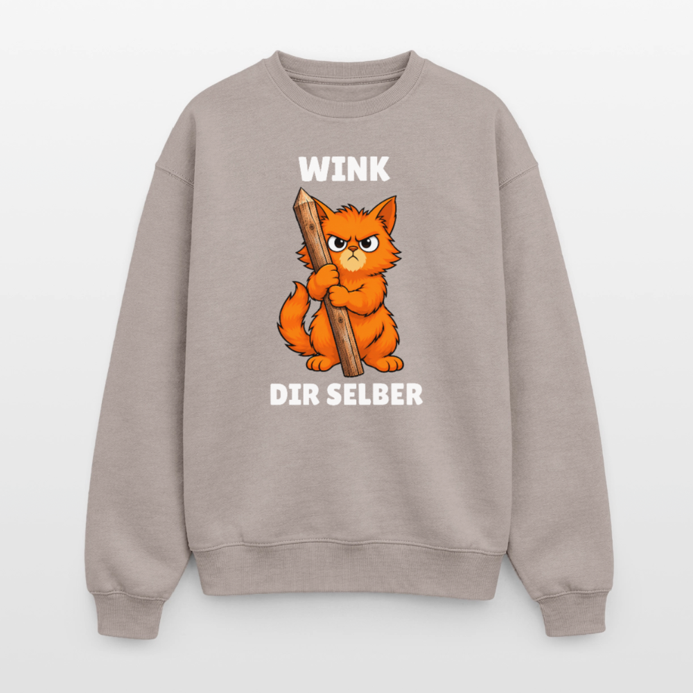 Wink dir selber Oversized Heavyweight Sweater - Taupe