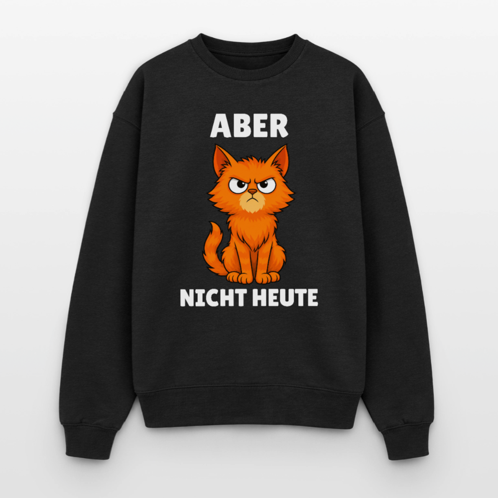 Nicht Heute Oversized Heavyweight Sweater - Schwarz