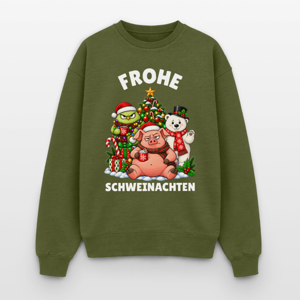 Schweinachten Oversized Heavyweight Sweater - Khaki