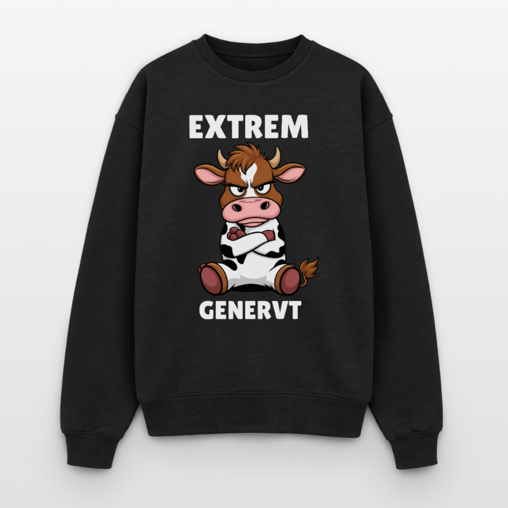 Extrem genervt Oversized Heavyweight Sweater - Schwarz