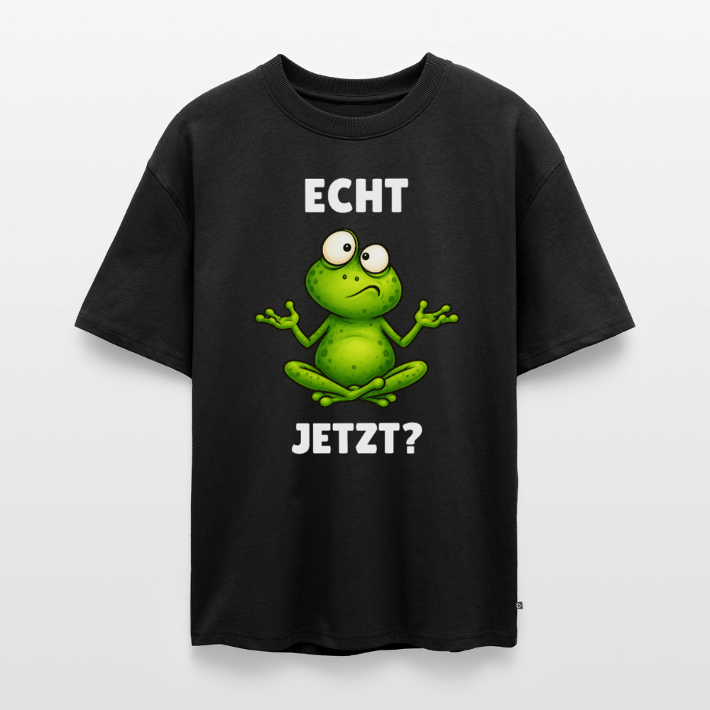 Echt Jetzt Unisex Premium Oversized Organic T-Shirt - Schwarz