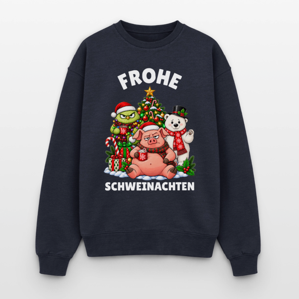 Schweinachten Oversized Heavyweight Sweater - Navy