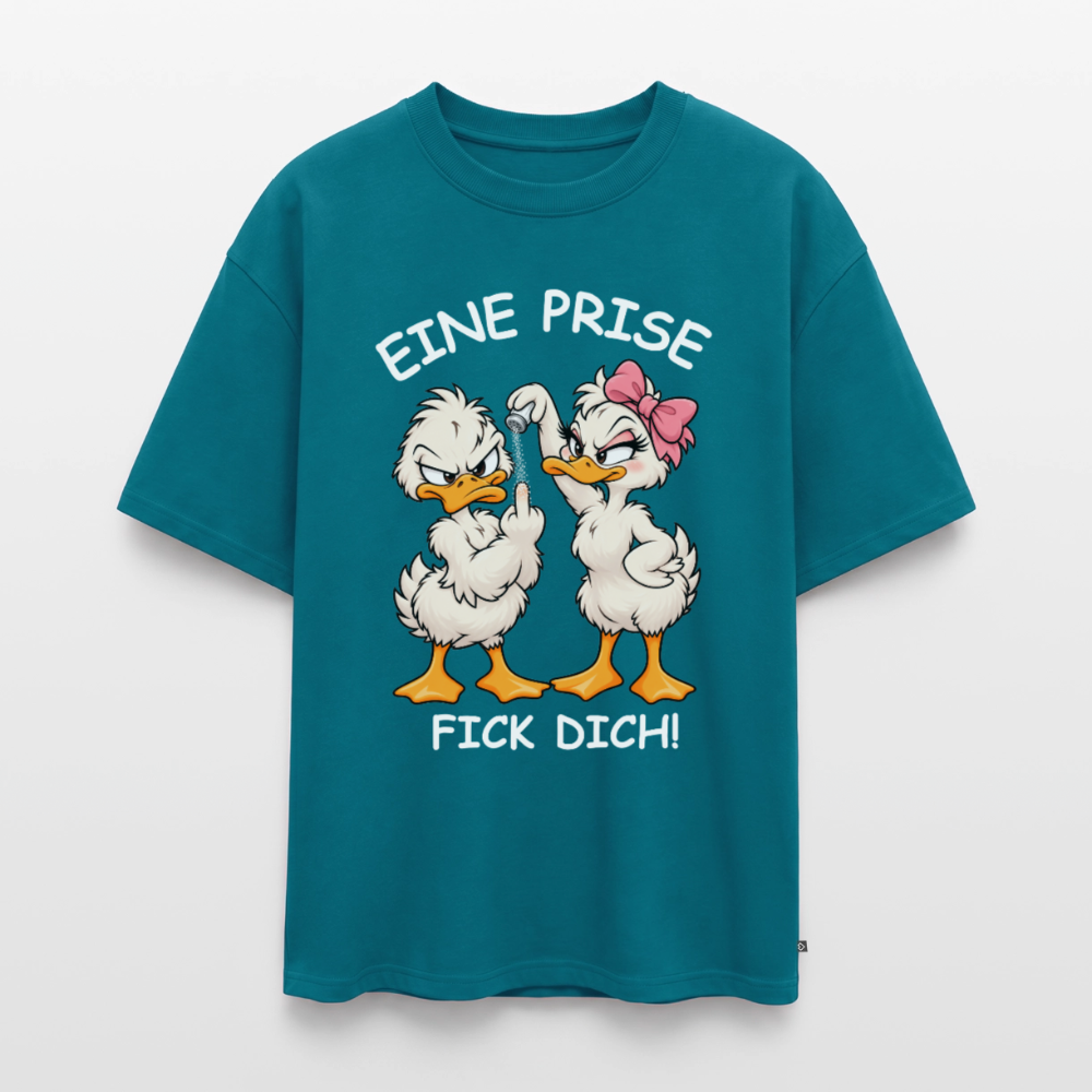 Eine Prise Unisex Premium Oversized Organic T-Shirt - Petrol