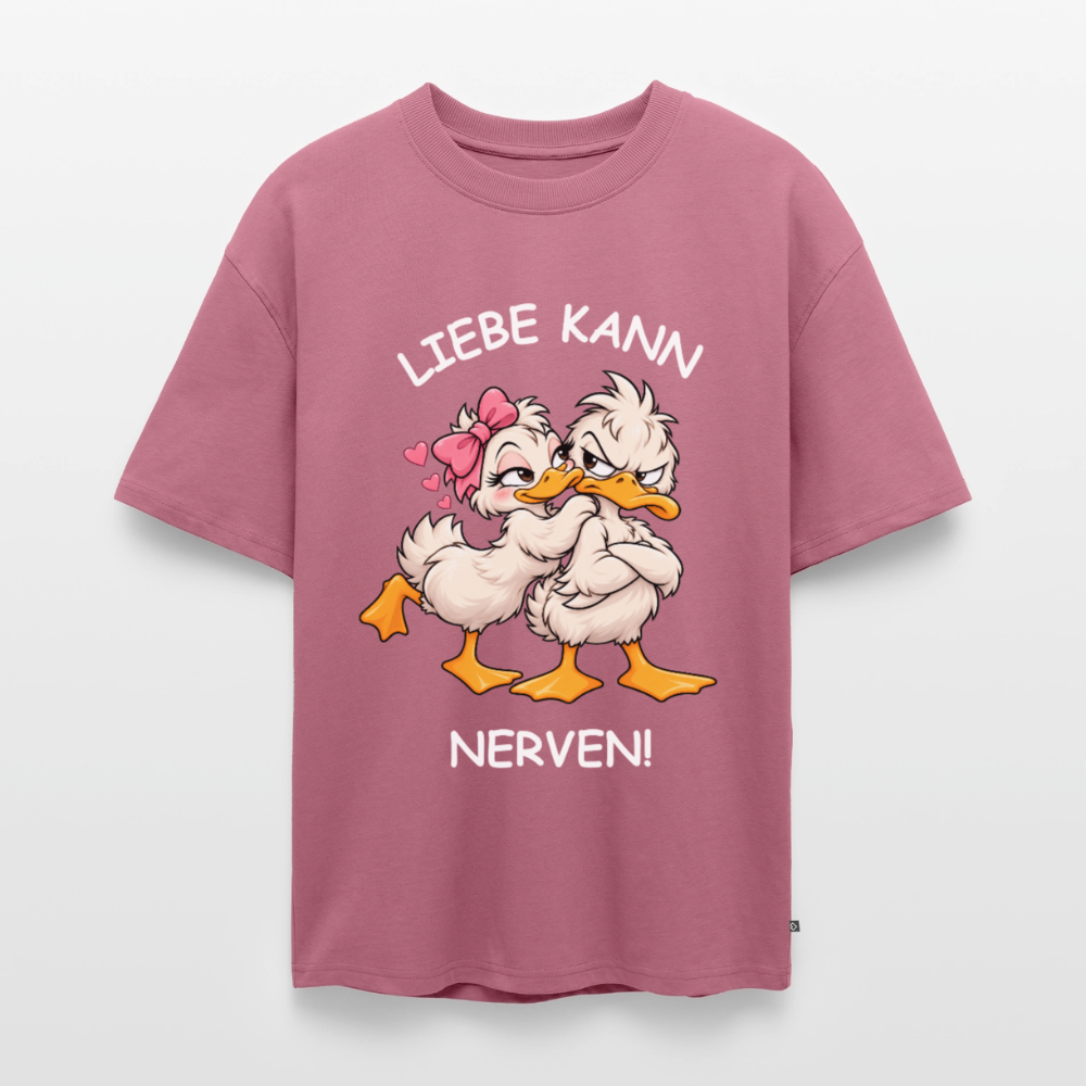 Liebe kann Unisex Premium Oversized Organic T-Shirt - Mauve