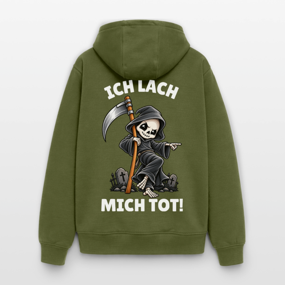 Ich lach Oversized Heavyweight Hoodie - Khaki