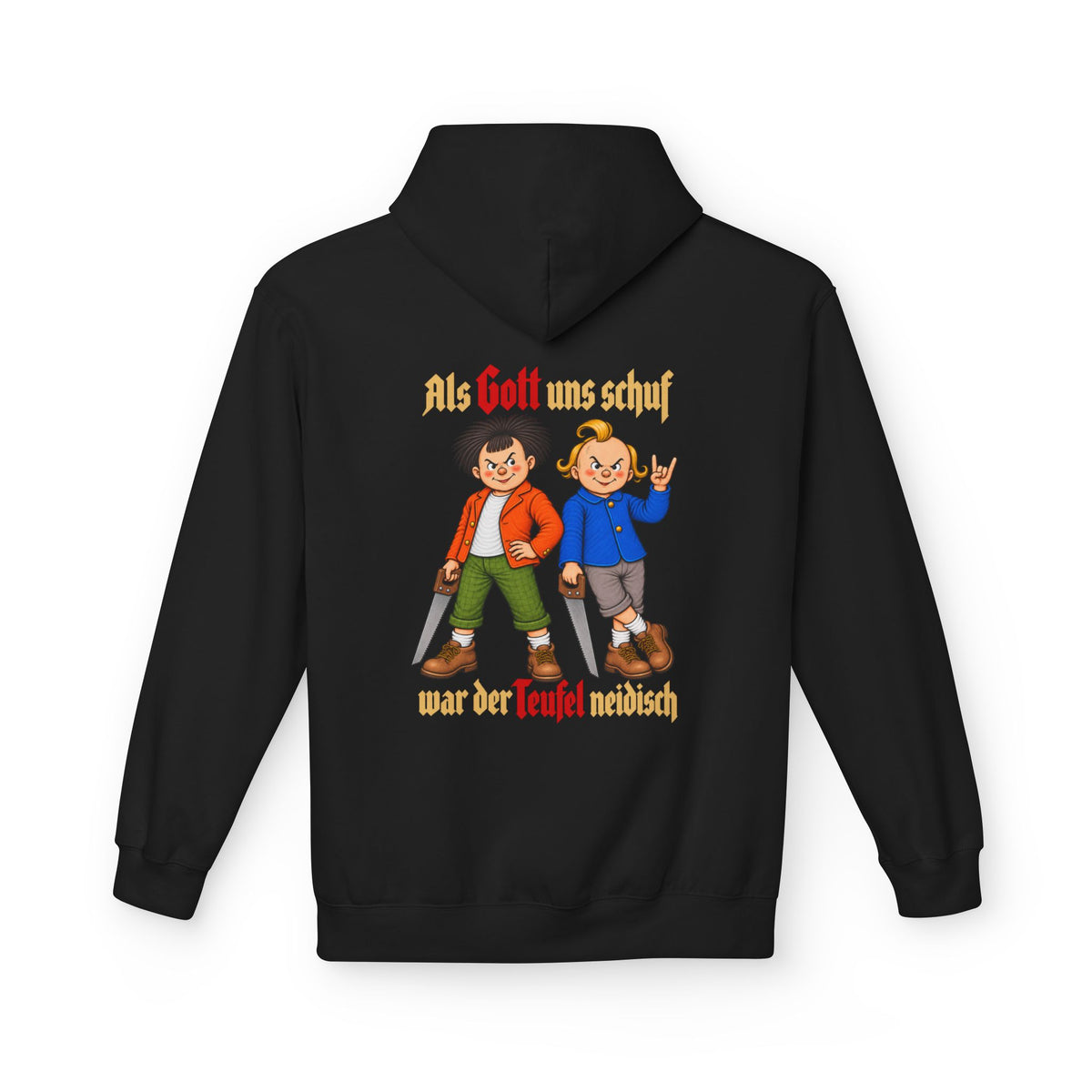 Als Gott uns schuf Unisex Premium Hoodie