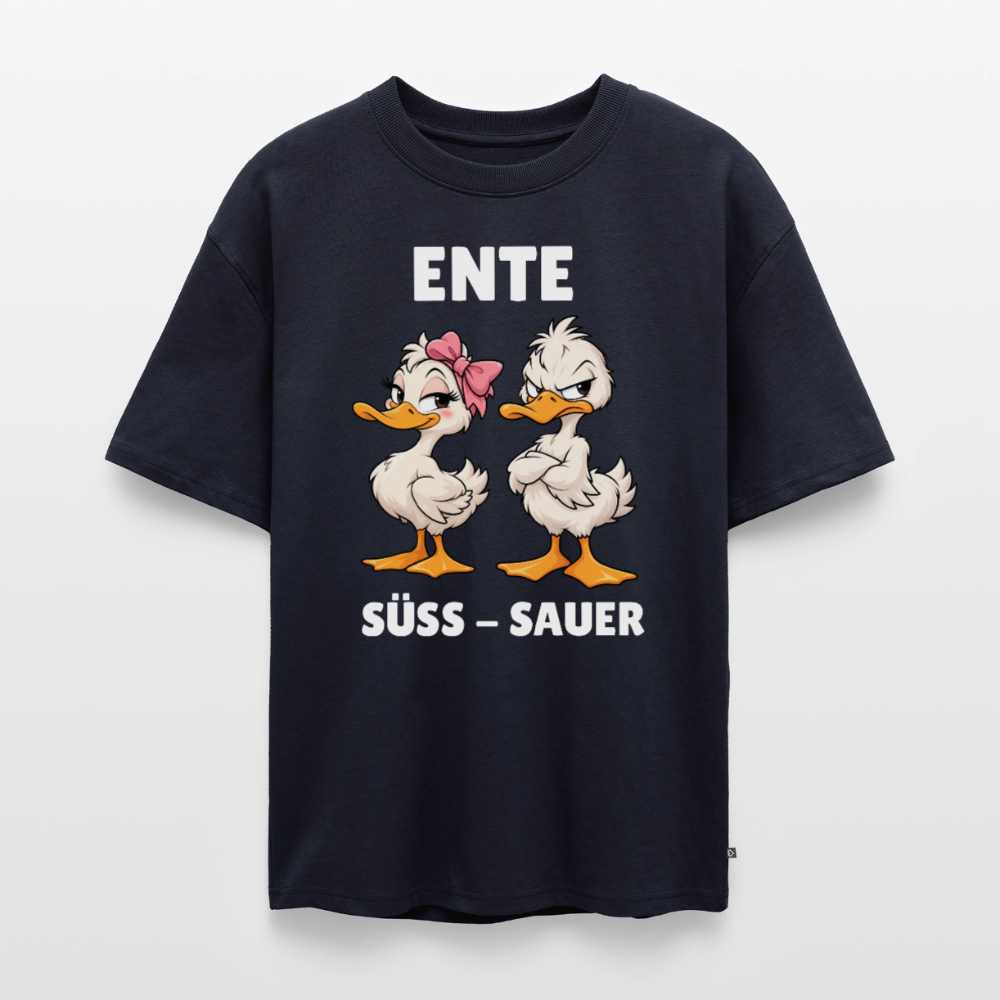 Ente Unisex Premium Oversized Organic T-Shirt - Navy