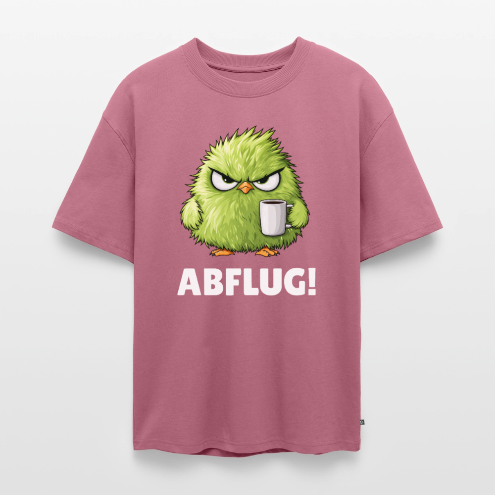 Abflug Unisex Premium Oversized Organic T-Shirt - Mauve