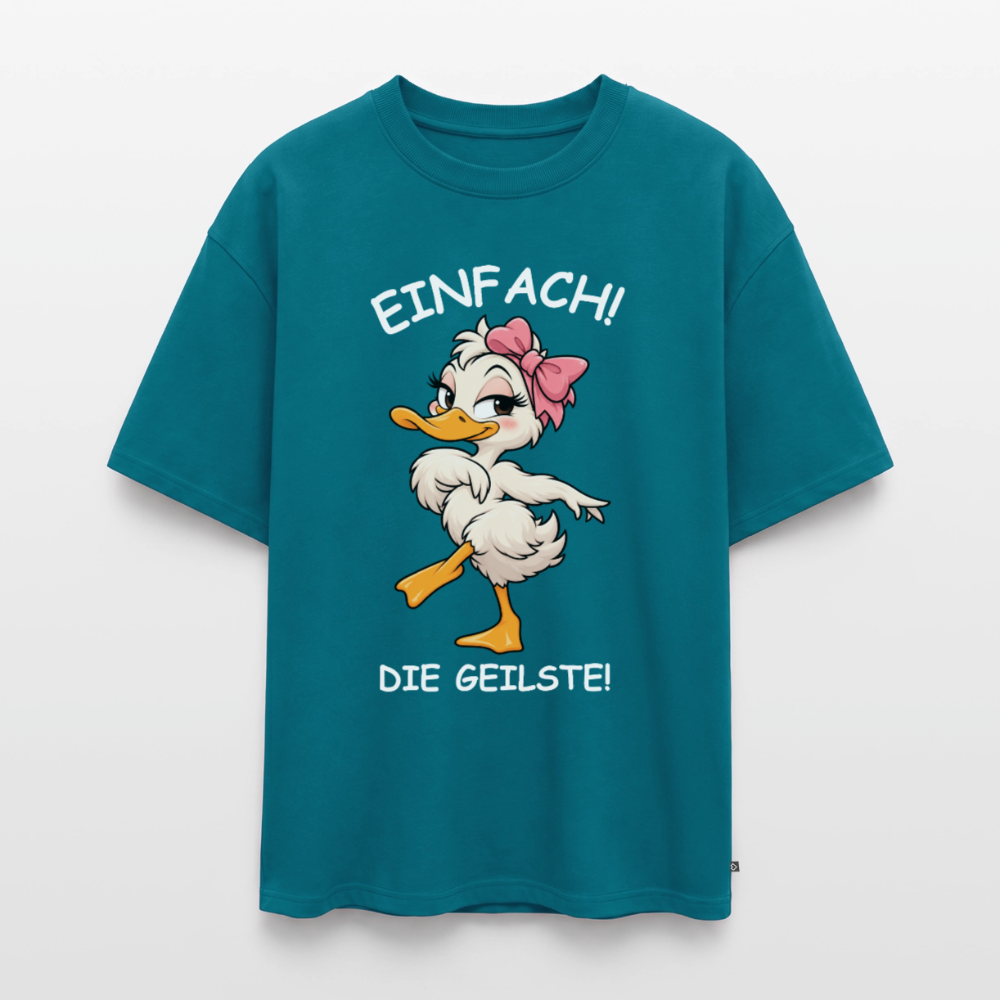 Die geilste  Unisex Premium Oversized Organic T-Shirt - Petrol