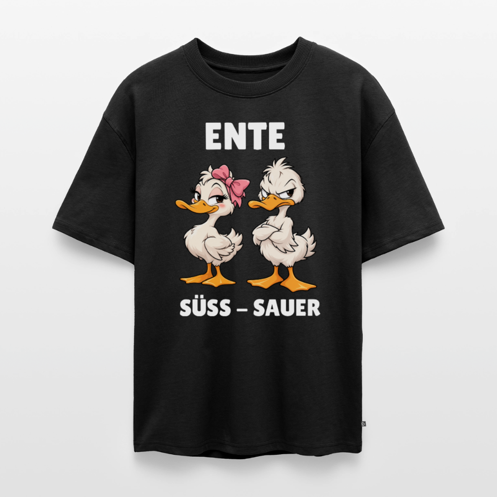 Ente Unisex Premium Oversized Organic T-Shirt - Schwarz