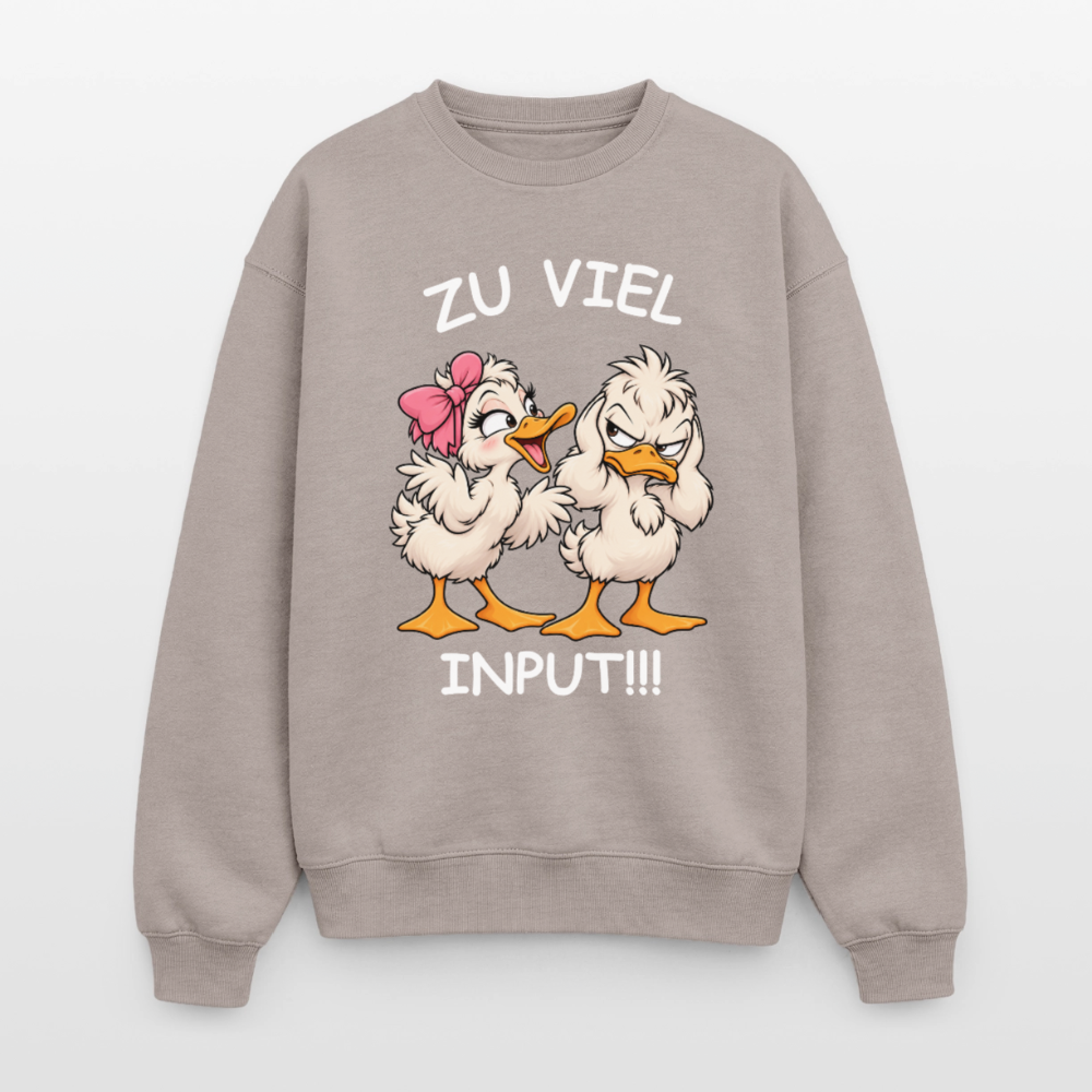 Zu viel Input Oversized Heavyweight Sweater - Taupe