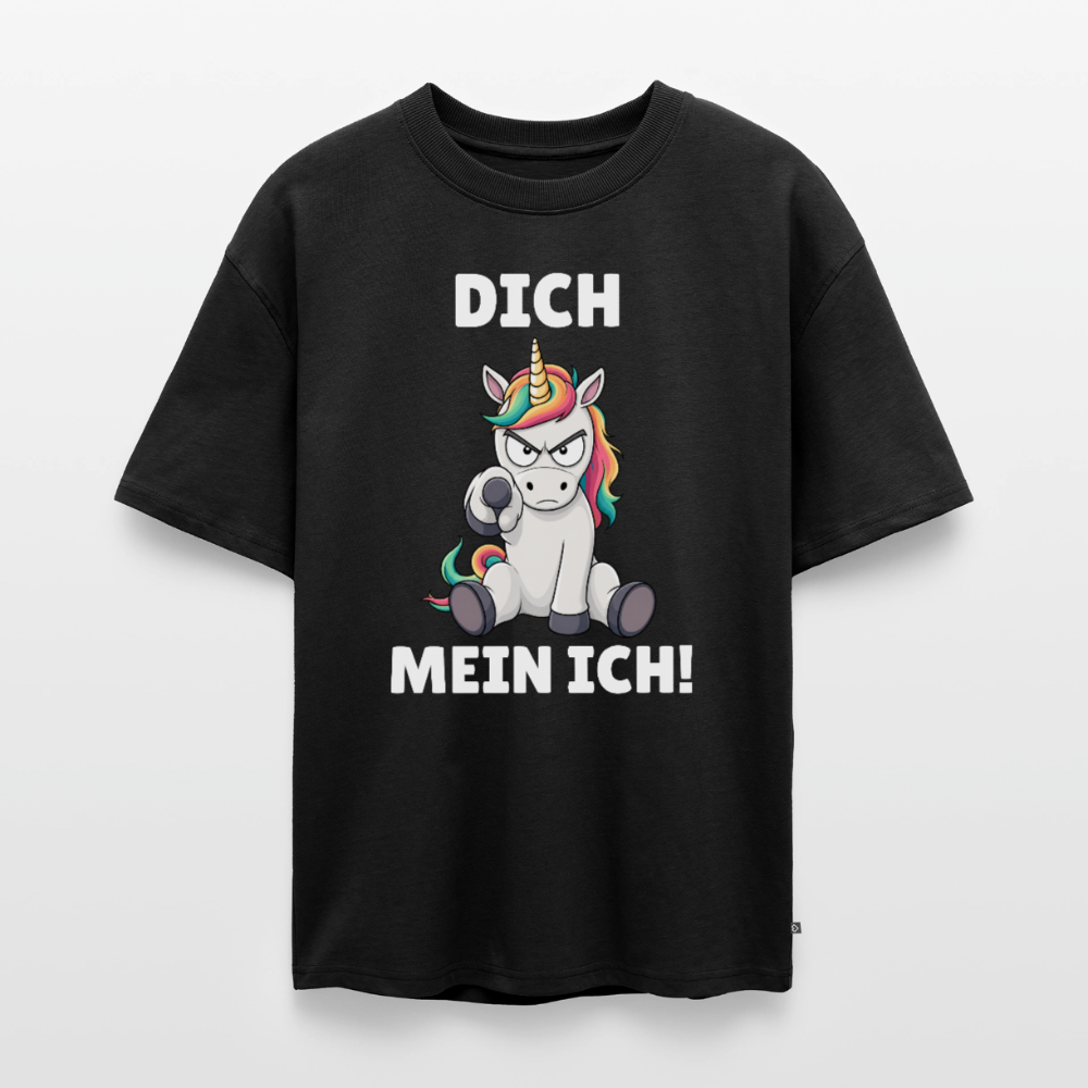 Dich mein ich Unisex Premium Oversized Organic T-Shirt - Schwarz
