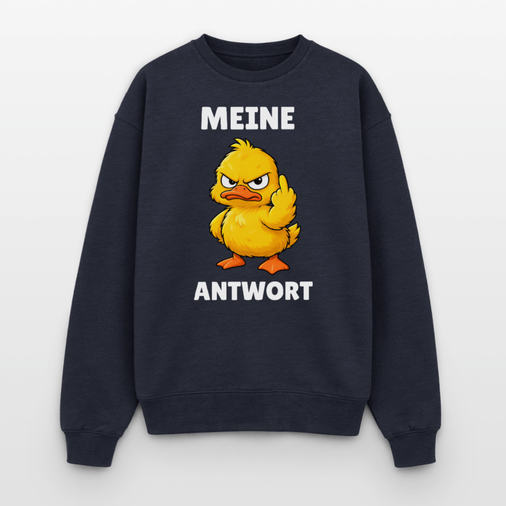 Meine Antwort Oversized Heavyweight Sweater - Navy