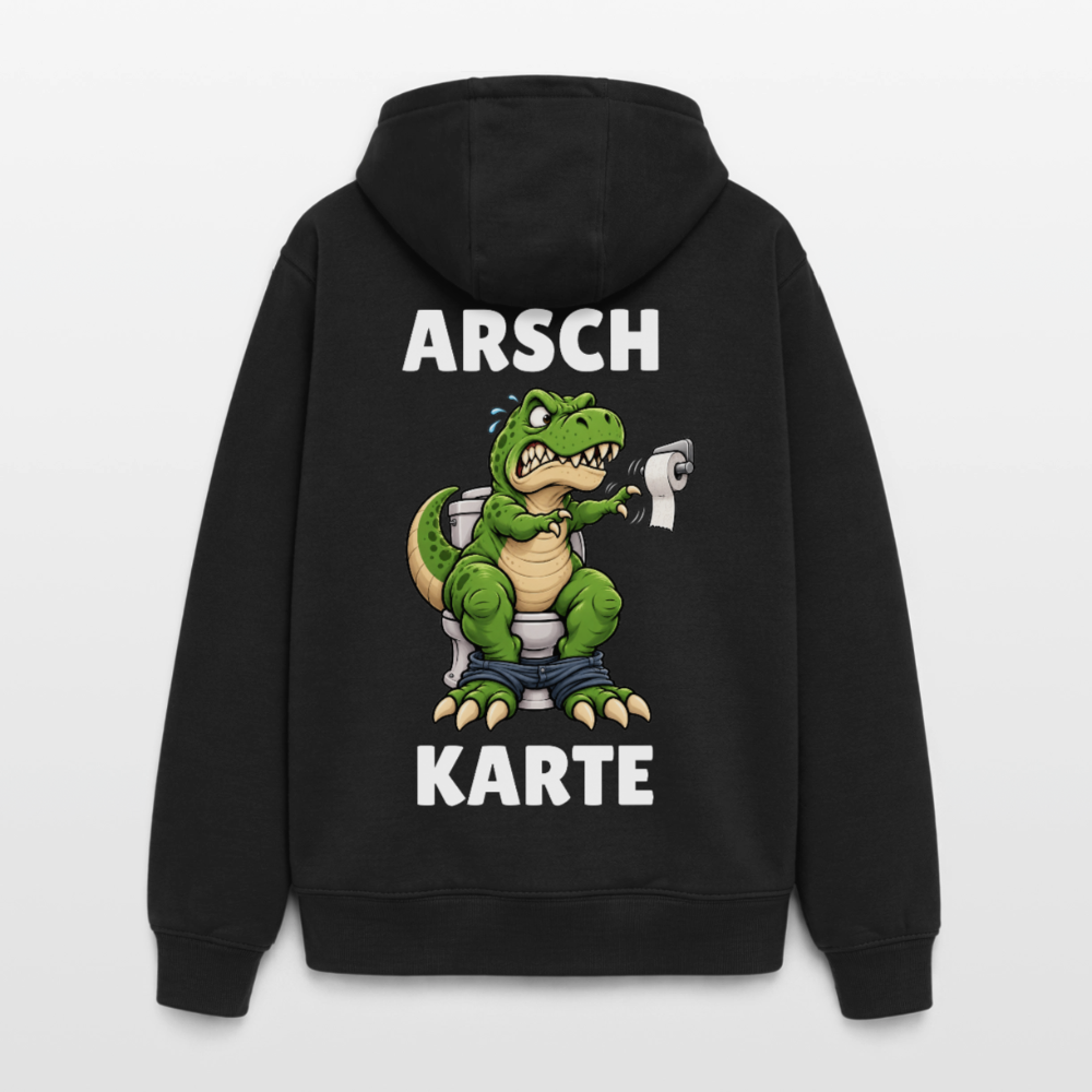 Arsch Karte Oversized Heavyweight - Schwarz