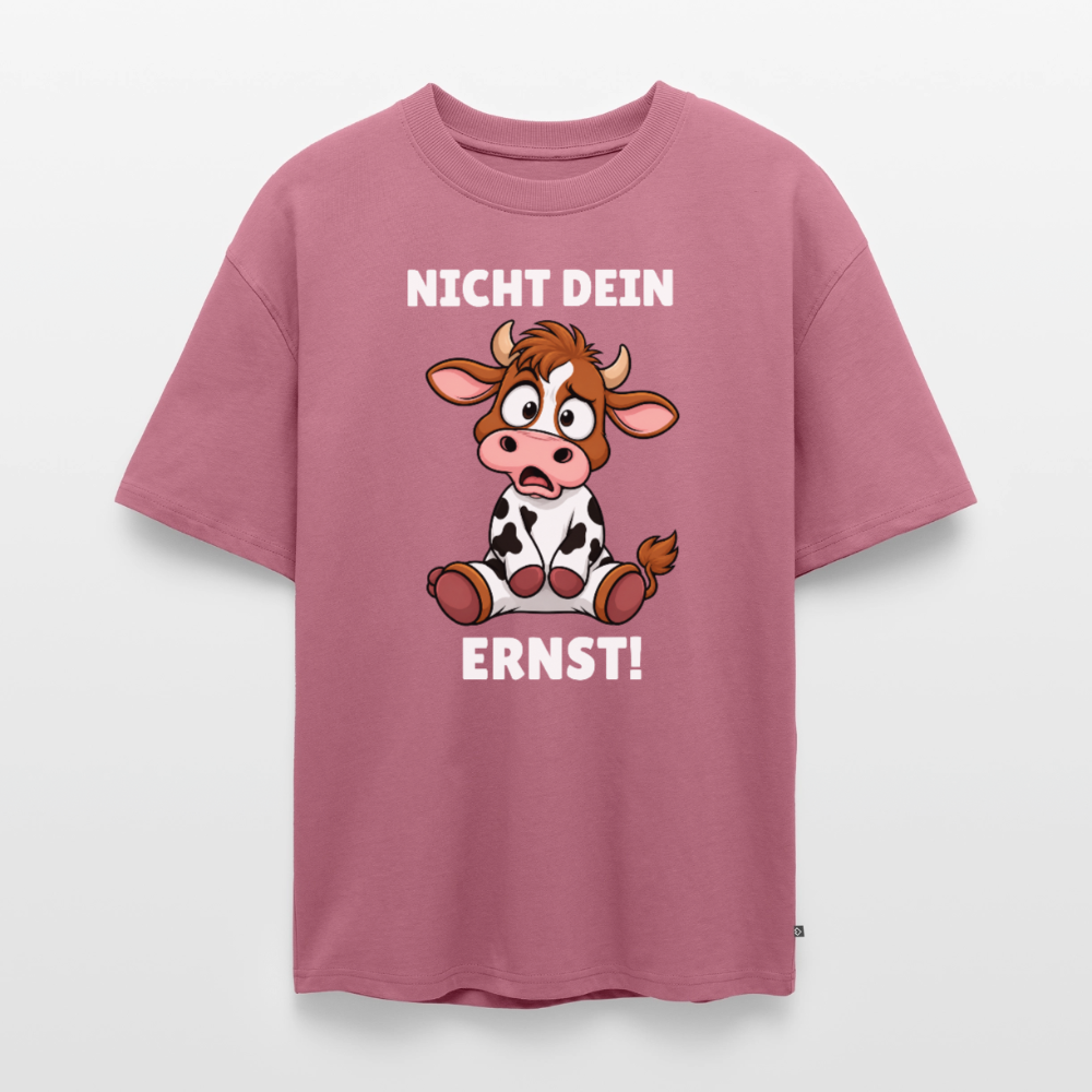 Nicht dein Ernst Unisex Premium Oversized Organic T-Shirt - Mauve