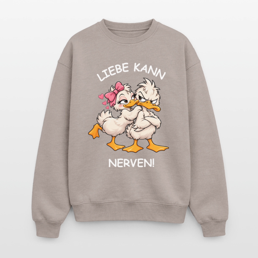 Liebe kann Oversized Heavyweight Sweater - Taupe