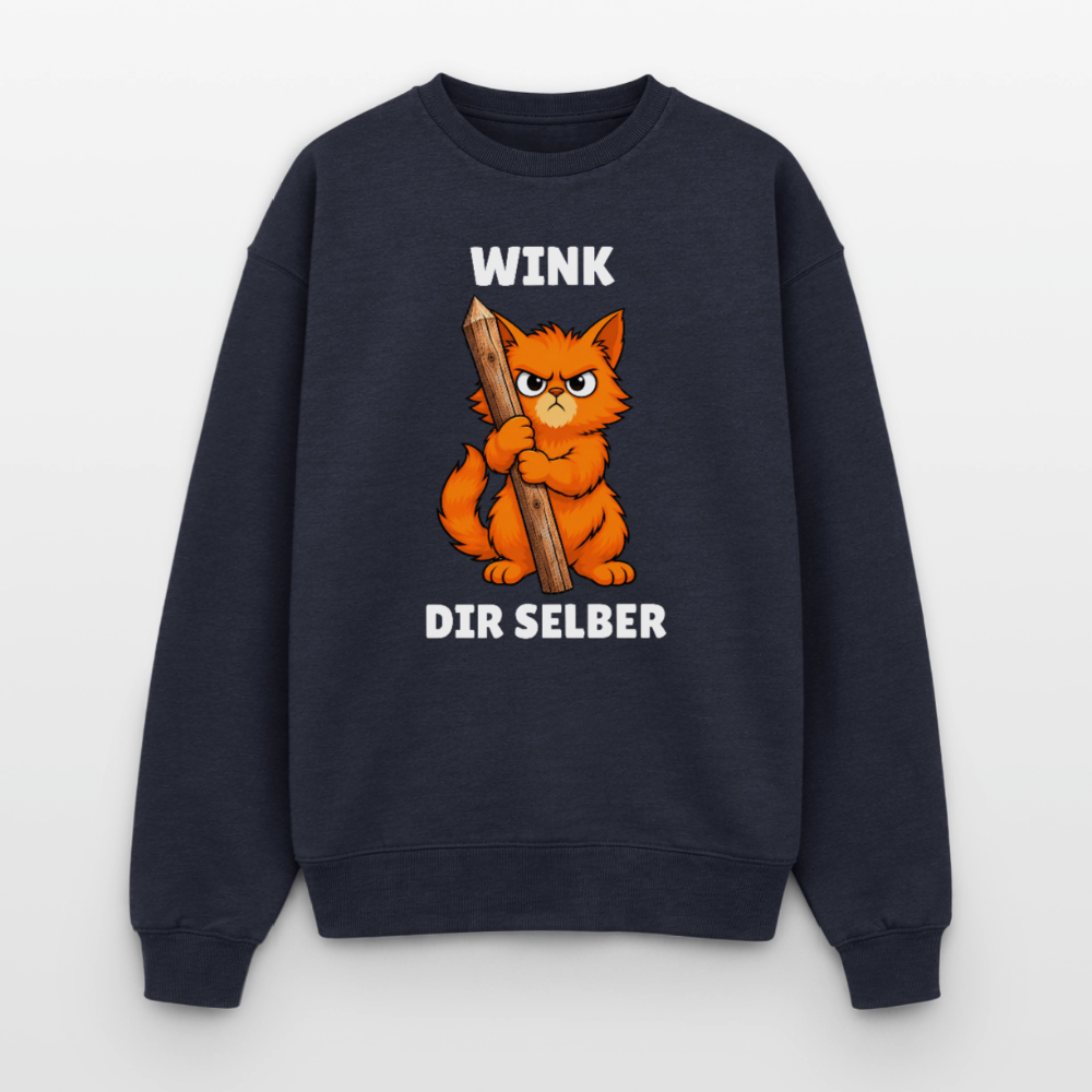 Wink dir selber Oversized Heavyweight Sweater - Navy
