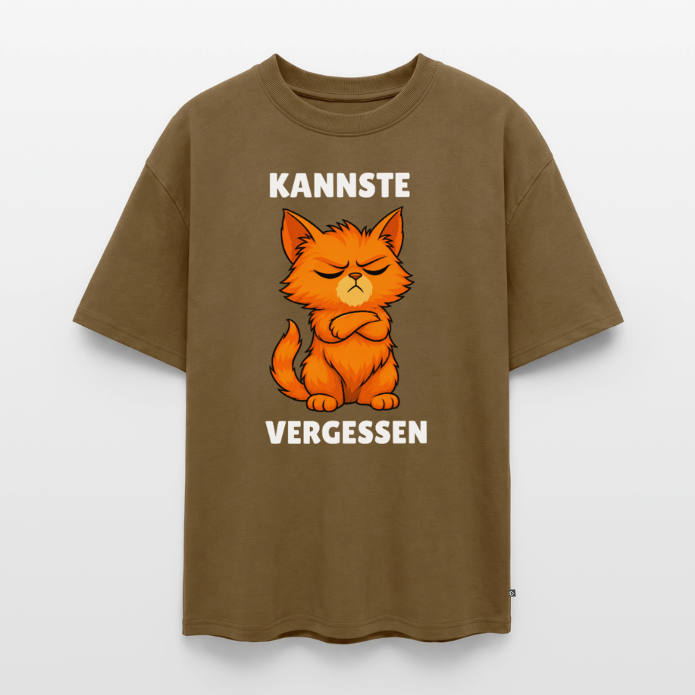 Kannste vergessen Unisex Premium Oversized Organic T-Shirt - Nussbraun