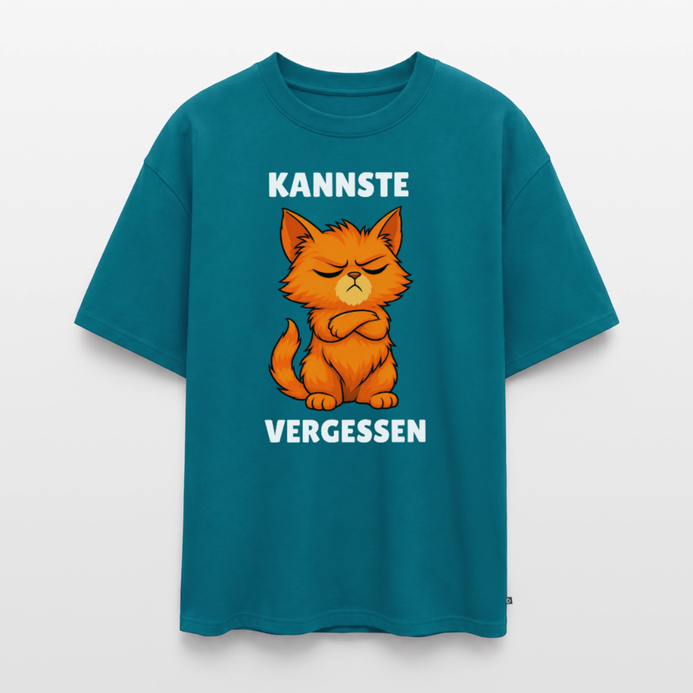 Kannste vergessen Unisex Premium Oversized Organic T-Shirt - Petrol