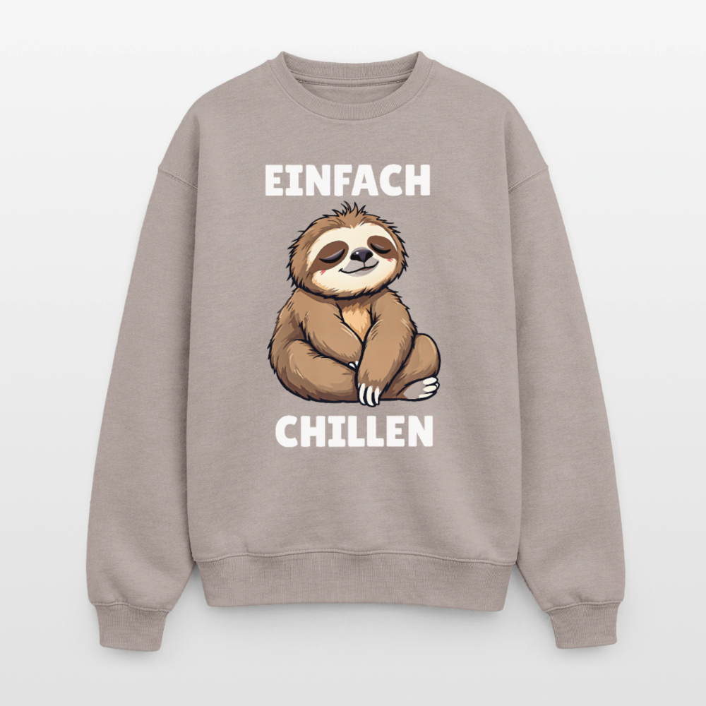 Chillen Oversized Heavyweight Sweater - Taupe